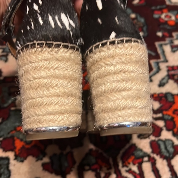 Franco Sarto Platform Animal Print Sandals - Picture 8 of 11